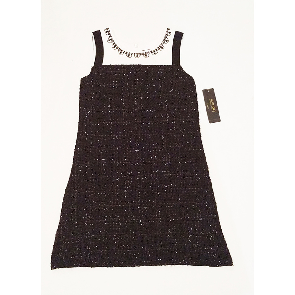 Laundry Girls Black‎ White Sparkly Girls Dress 7